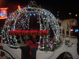 FLOWER DECORATED CINDERALA CARRIAGE