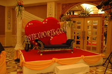 ASIAN WEDDING LOVE HEART STAGE