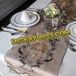 GOLDEN EMBRODRIED TABLE RUNNERS