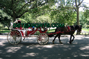 NEW WEDDING HORSE DRAWN CARRIAGE