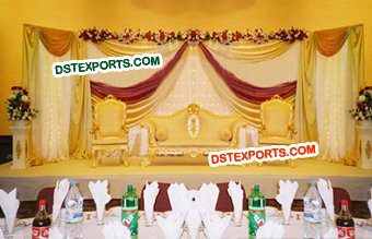 Wedding Stage Golden Furniture