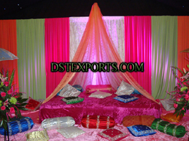 WEDDING STAGE COLOURFUL BACKDROP