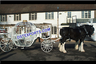 White Cinderella Horse Carriages