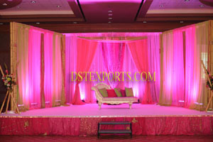 ASIAN WEDDING WALIMA STAGE WITH LOVE SEATER