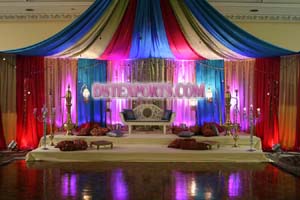 LATEST COLOURFULL WEDDING STAGE