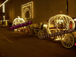 WEDDING LIGHTED CINDERALLA CARRIAGES
