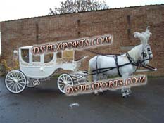 ROYAL WHITE COVERED CARRIAGE