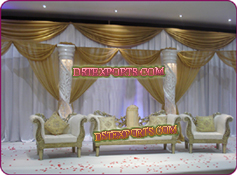 ASIAN WEDDING CRYSTAL STAGE WITH LOVE FURNITURE