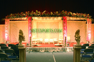 INDIAN WEDDING WOODEN CARVED MANDAP