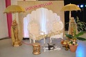 WEDDING GOLDEN MEHANDI STAGE