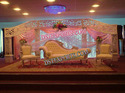 WEDDING STAGE WITH CARVED BACKDROP