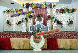 INDIAN WEDDING SILVER STAGE SET