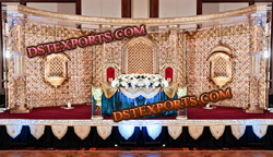 ASIAN WEDDING CRYSTAL STAGE DECORS