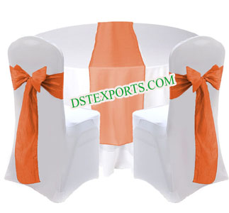 WEDDING CHAIR COVER WITH MATCHING OVERLAYS