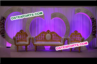 Weddiing Stage Stage With Backdrop Frames