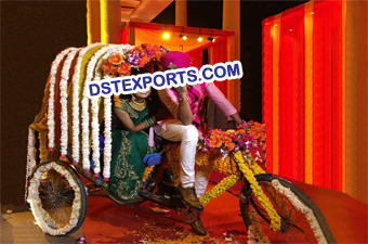 Decorated Rickshaws For Punjabi Weddings