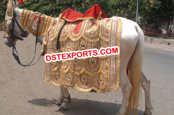 Indian Wedding Embroidered Horse Costume