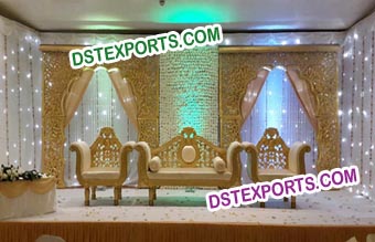 South Indian Wedding Backdrop Stage