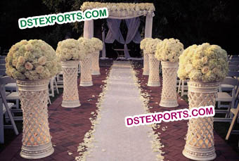 Wedding Fiber Crystal Walkway Pillars