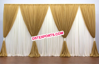 Beautiful Draped Backdrop Curtains