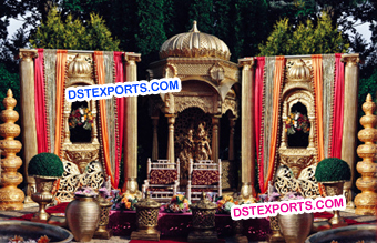 Rajasthani Look Fiber Wedding Stage Set
