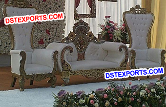 Wedding Designer Carved King Sofa Set