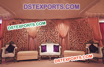 Modern Heavy Carved Stage Panels