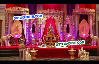 Lavish Royal Rajasthani Stage Decors