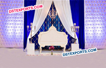 Modern Reception Decor Wedding Stage