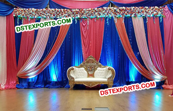 Wedding Reception Stage Backdrop Curtains