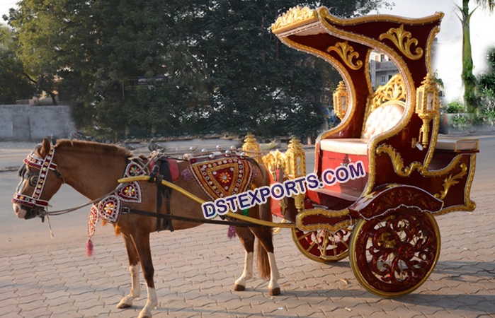 Elegant Wedding  Horse Drawn Carriage