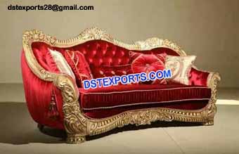 Wedding Two Seater Wooden Sofa