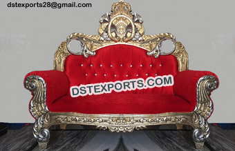 Royal Throne Chaise Sofa Set for Marriage