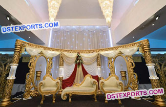 Asian Wedding Stage Crystal Style Decoration
