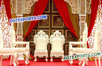 Indian Wedding Mandap Chairs Set Bollywood Style