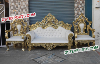Heavy Carving Sofa Set For Indian Wedding