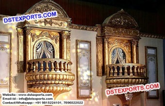 Wedding Stage Jharokha Back Wall Frame Panel