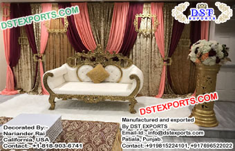 Buy Bride and Groom Love Seat for Wedding Stage