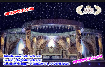 Night Wedding Crystal fitted Mandap Set for sale
