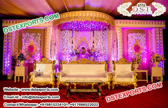 Asian Wedding Fiber Haveli Style Stage