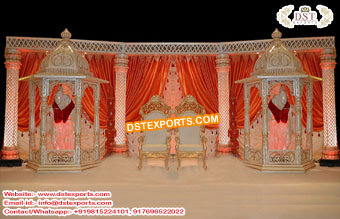 Asian Wedding Crystal Stage Decorations UK