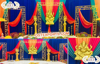 Popular Wedding Gold Backdrop Metal Stands