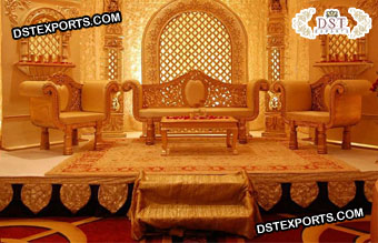 Stylish Wooden Handicraft Wedding Sofa
