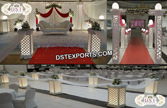 Hot Sale Lighted Columns for Wedding Decor