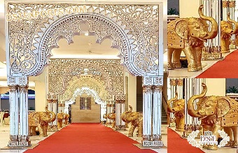 Amazing Indian Wedding 3D Entrance Decoration