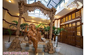 Indian Wedding Foyer Decorations with Ganesha