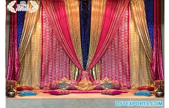 Special Wedding Event Mehndi Stage Backdrops
