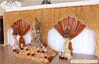 Gujarati Wedding & Event Backdrop Setup