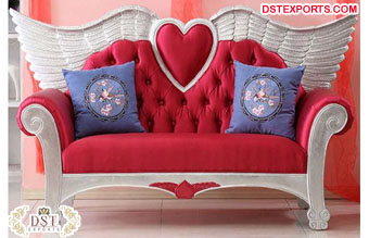 Luxury Love Heart Shape Wedding Sofa