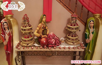 Rajasthani Wedding Decor Showpiece Statues